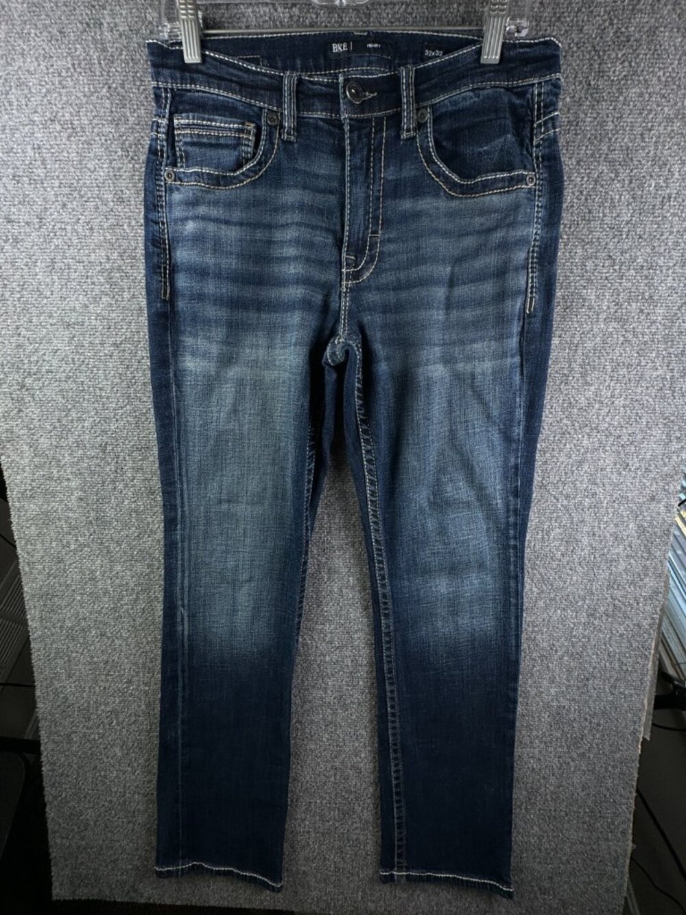Buckle BKE Henry Straight Jeans Dark Wash Blue Premium Stretch Denim ACTL 30x31